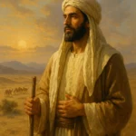 Representação simbólica de Maomé através da natureza, evocando sua missão profética, espiritualidade e impacto na história do Islamismo.